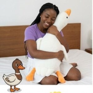 Cute Big White Geese Pillow Plush Toy