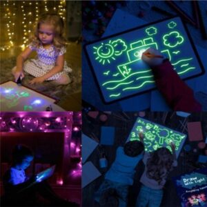 3D Magic Light Drawing Pad – Educational Glow Sketch Board for Kids