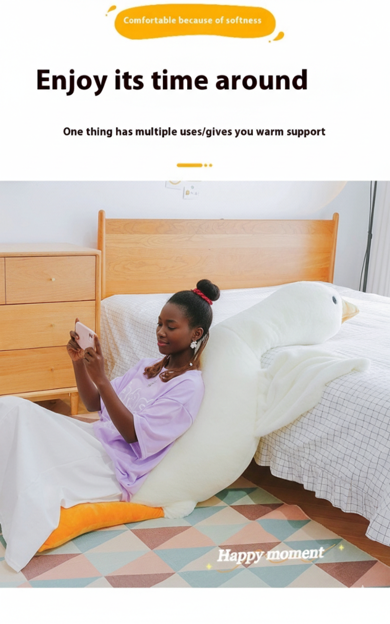 Cute Big White Geese Pillow Plush Toy - Image 7